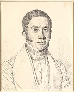 Portræt af kunstnerens svoger, kaptajn C.B.Købke by Christen Købke