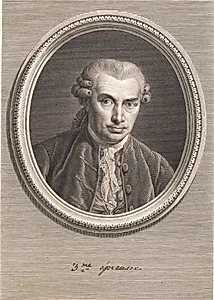 Portræt af læge Johan von Berger by J.F. Clemens