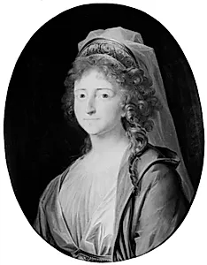 Portræt af Louise Augusta by Jens Juel