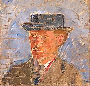 Portræt af maleren Edvard Weie by Isakson, Karl