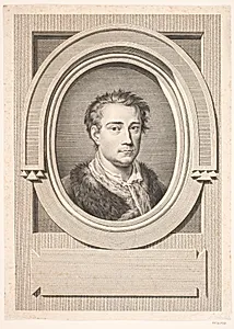 Portræt af maleren Johan Mandelberg by J.F. Clemens