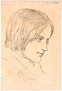 Portræt af maleren Lorenz Frølich (1820-1908) by Johan Thomas Lundbye