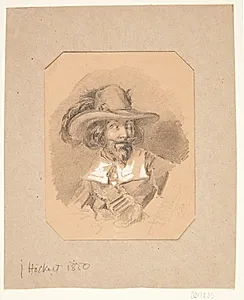 Portræt af mand by Johan Fredrik Höckert