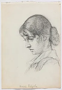 Portræt af Marie Krøyer, f. Triepcke by Andreas Peter Weis