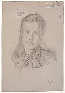 Portræt af Martha Møller (g.m. Viggo Johansen 1880) by Viggo Johansen