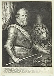 Portræt af Maurits af Oranien by Jan Harmensz. Muller