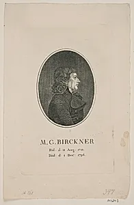 Portræt af Michael Gottlieb Birckner by Gerhard Ludvig Lahde