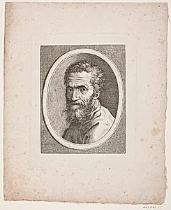 Portræt af Michelangelo by Ubekendt