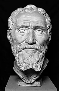 Portræt af Michelangelo by Battista Lorenzi