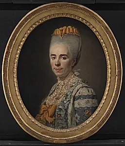 Portræt af Mme Antoinette-Louise Issard-Lacour, gift med Ch. A. Bourlet de Vauxelles by Alexander Roslin