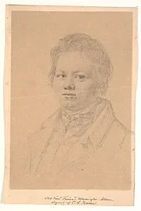 Portræt af møntmester J.F. Freund by C.A. Jensen