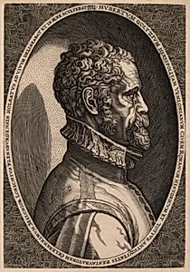 Portræt af oldtidsforskeren Hubert Goltzius by Melchior Lorck