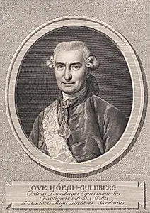 Portræt af Ove Høegh-Guldberg by J.F. Clemens