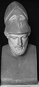 Portræt af Perikles (495-429 f.Kr.), athensk statsmand by Ubekendt