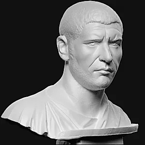 Portræt af Philippus Arabs (kejser 244-249 e.Kr.) by Ubekendt