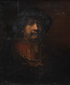 Portræt af Rembrandt by Rembrandts skole