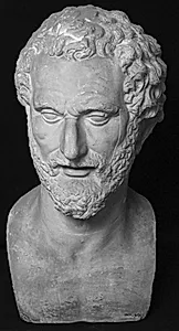 Portræt af skægget mand, tidl. kaldet Demosthenes (384-322 f.Kr.) by Ubekendt