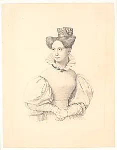 Portræt af Sophie Frederikke Raffenberg by Wilhelm Marstrand