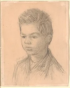 Portræt af Svend Hammershøi, kunstnerens bror by Vilhelm Hammershøi