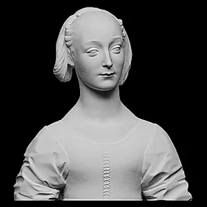 Portræt af ung kvinde, Marietta Strozzi by Ubekendt