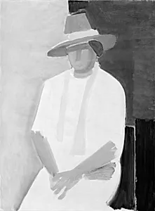 Portræt af Yrsa i lyserød kjole by Vilhelm Lundstrøm