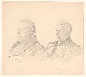 Portrætter af to roskildeborgere "Ehlers" og "Brünniche by Wilhelm Marstrand