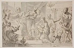 Præsentationen i templet by Gerolamo Brusaferro