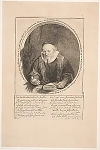 Præsten Jan Cornelius Sylvius by Rembrandt van Rijn
