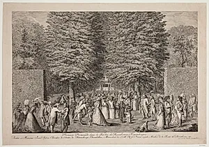 Premiere promenade dans le Jardin de Rosenburg à Copenhauge by Georg Christian Schule