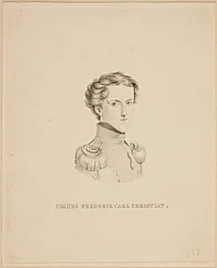 Prins Frederik Carl Christian by Erling Eckersberg