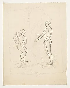 Prinsen møder den lille havfrue by Lorenz Frølich