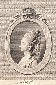 Prinsesse Louise, gift med Carl af Hessen by J.F. Clemens