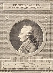 Professor i kirurgi Heinrich Callisen by J.F. Clemens