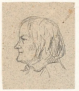 Profilportræt af Thorvaldsen by P.C. Skovgaard