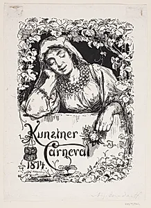 Program-omslag til Kunstner Carneval