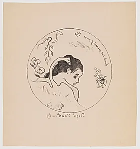 Projet d'assiette by Paul Gauguin
