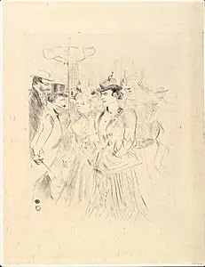 Promenoir by Henri de Toulouse-Lautrec