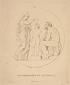 Prometheus og Minerva by Erling Eckersberg