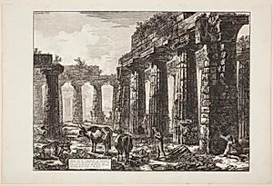 Pronaos, set fra en anden vinkel [...] by Giovanni Battista Piranesi