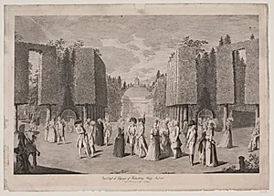 Prospect taget ved Indgangen af Friederichsberg Hauge i Aaret 1786 by Georg Christian Schule