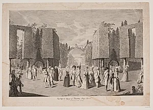 Prospect taget ved Indgangen af Friederichsberg Hauge i Aaret 1786 by Georg Christian Schule