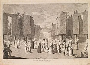 Prospect taget ved Indgangen af Friederichsberg Hauge i Aaret 1786 by Georg Christian Schule