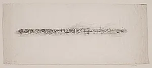 Prospekt af byen Altona by Louis Gurlitt