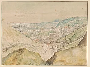 Prospekt af byen Prag