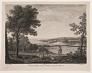 Prospekt af egnen ved Fredensborg taget fra Sørup by Bradt, F.L.