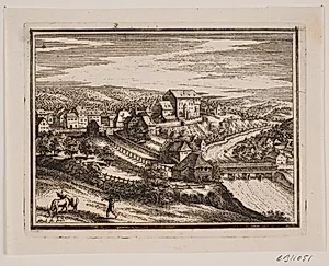Prospekt af en stad by Frederik Laub