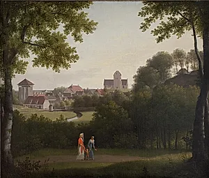 Prospekt af Lyngby by C.W. Eckersberg