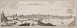 Prospekt af Narva set fra floden