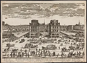 Prospekt af Place Dauphine i Paris i Paris (La Place Dauphine...) by Aldert Meyer