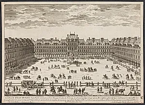Prospekt af Place de Royale (Place des Vosges) i Paris (La Place de Royale de Paris...) by Aldert Meyer